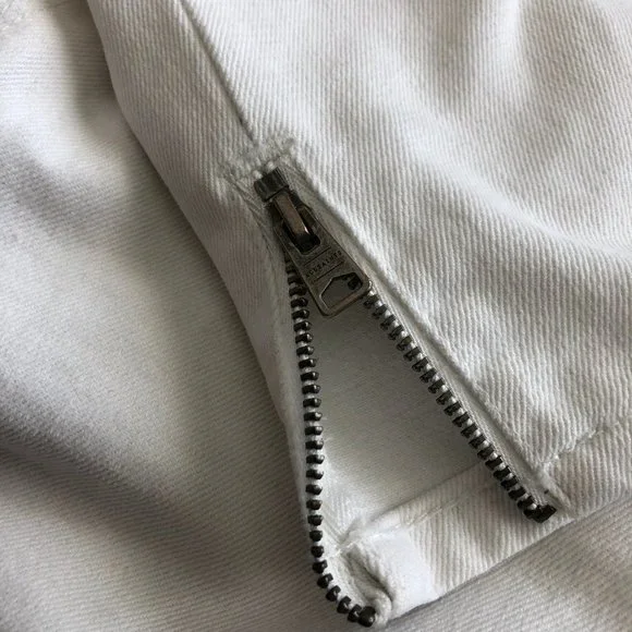 AllSaints Jasper Denim Jeans Cropped Ankle Zip - Picture 11 of 12